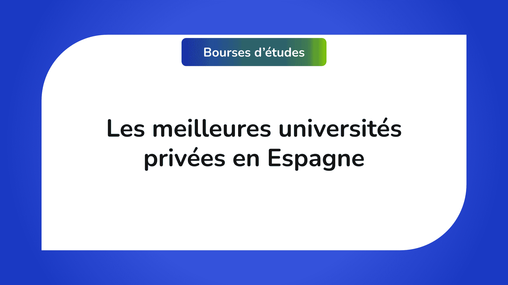 universités privées en Espagne