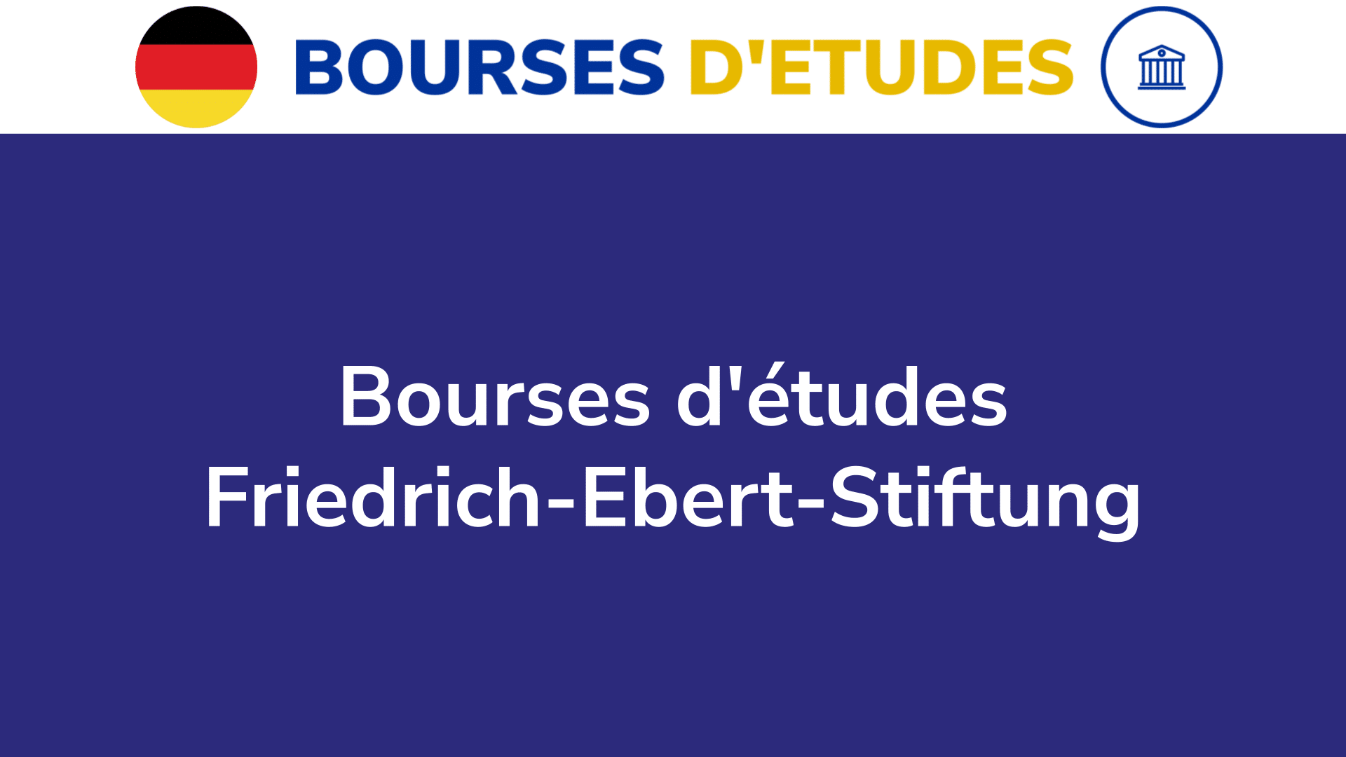 bourses d'études Friedrich-Ebert-Stiftung